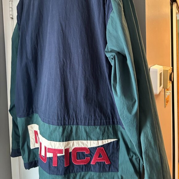 Men's Nautica Blue/Green Jacket - Picture 8 of 8